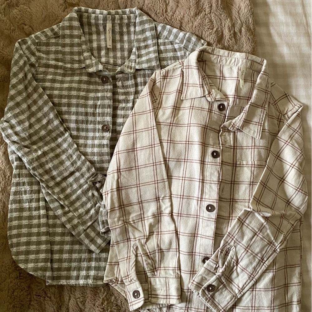 Rylee + Cru Boys Buttondown Shirts, Size 8-9